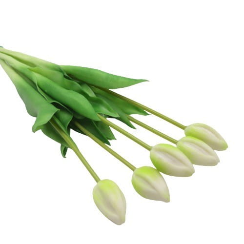 tulipany silikonowe białe