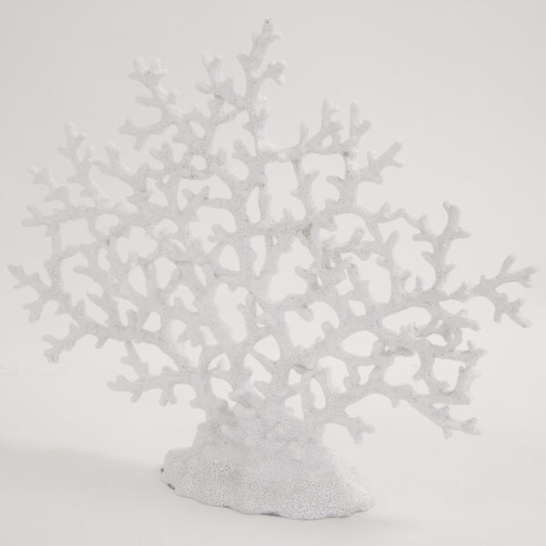 biały koralowiec figurka ozdobna w stylu Hampton