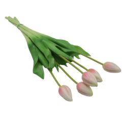 tulipany bukiet biało-różowy